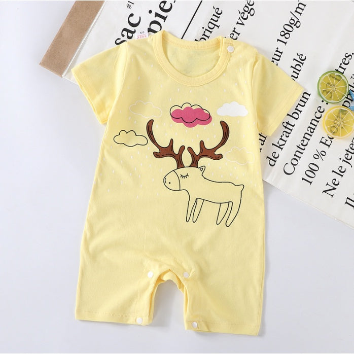 Baby Rompers | Newborn Infant Boy Girl Clothing Short Sleeve Clothes | Baju Bayi - Boo & Bub