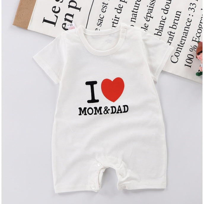 Baby Rompers | Newborn Infant Boy Girl Clothing Short Sleeve Clothes | Baju Bayi - Boo & Bub