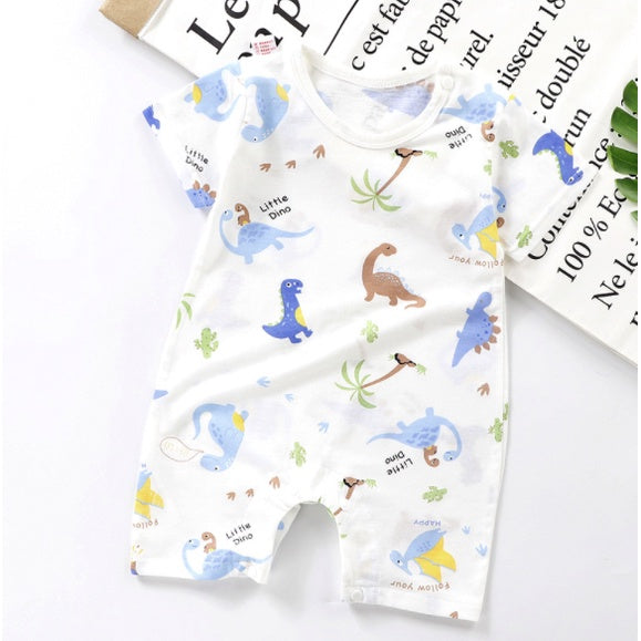 Baby Rompers | Newborn Infant Boy Girl Clothing Short Sleeve Clothes | Baju Bayi - Boo & Bub