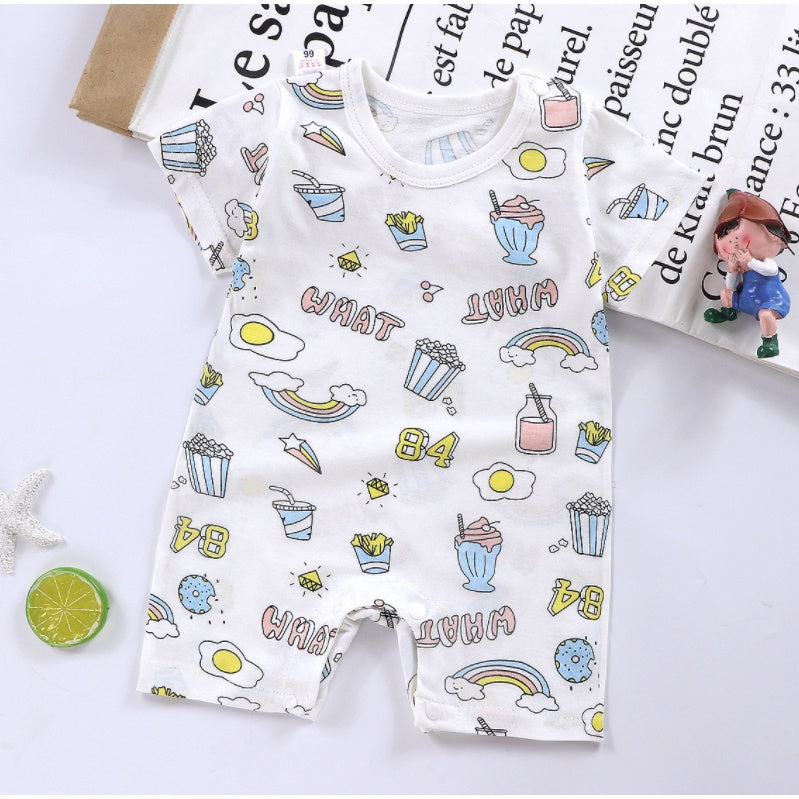 Baby Rompers | Newborn Infant Boy Girl Clothing Short Sleeve Clothes | Baju Bayi - Boo & Bub