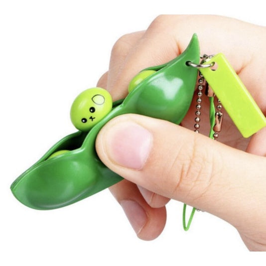 Squeeze Beans Toy | Mini Cute Squishy Edamame Toy Anti stress Ball Rising Abreact Soft Stress Funny Gift Toy - Boo & Bub