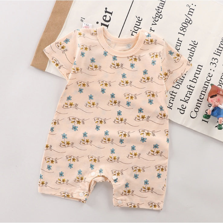 Baby Rompers | Newborn Infant Boy Girl Clothing Short Sleeve Clothes | Baju Bayi - Boo & Bub