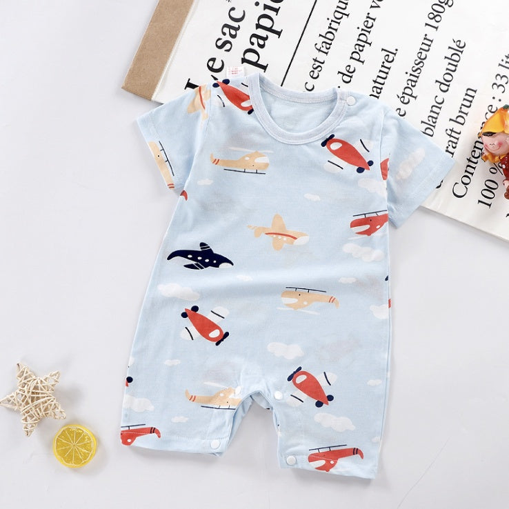 Baby Rompers | Newborn Infant Boy Girl Clothing Short Sleeve Clothes | Baju Bayi - Boo & Bub