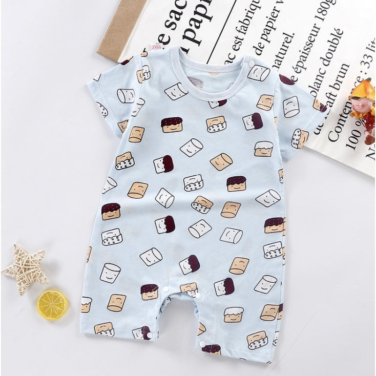 Baby Rompers | Newborn Infant Boy Girl Clothing Short Sleeve Clothes | Baju Bayi - Boo & Bub