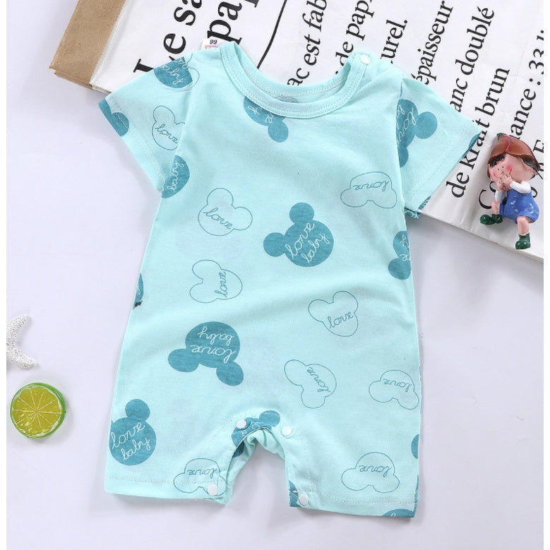 Baby Rompers | Newborn Infant Boy Girl Clothing Short Sleeve Clothes | Baju Bayi - Boo & Bub