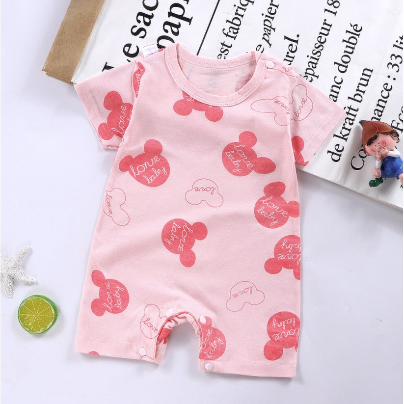 Baby Rompers | Newborn Infant Boy Girl Clothing Short Sleeve Clothes | Baju Bayi - Boo & Bub