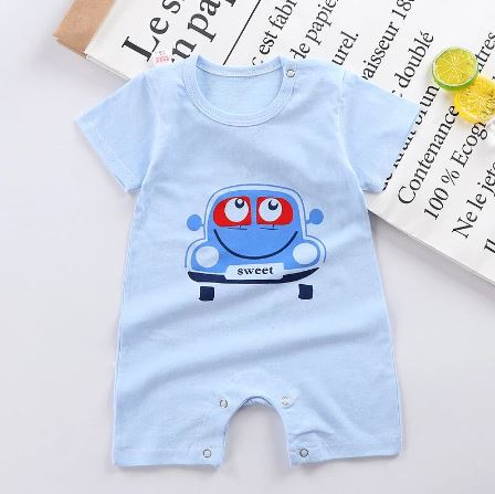 Baby Romper | Newborn Infant Boy Girl bodysuit rompers Clothing Short Sleeve Clothes | Baju Bayi - Boo & Bub