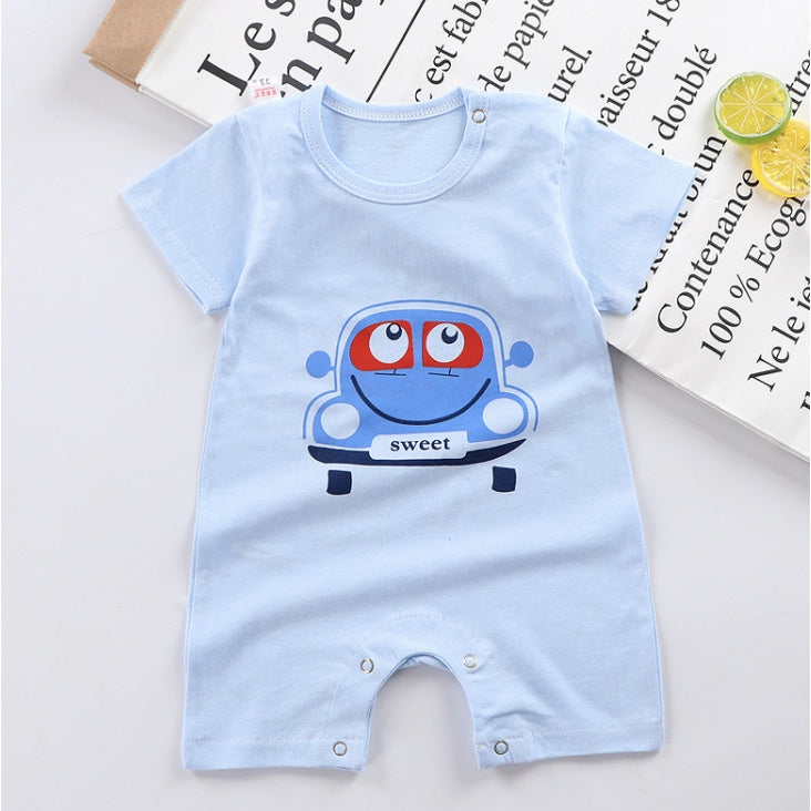 Baby Romper | Newborn Infant Boy Girl bodysuit rompers Clothing Short Sleeve Clothes | Baju Bayi - Boo & Bub