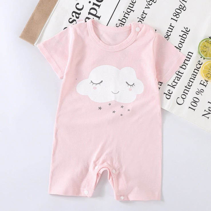 Baby Romper | Newborn Infant Boy Girl bodysuit rompers Clothing Short Sleeve Clothes | Baju Bayi - Boo & Bub