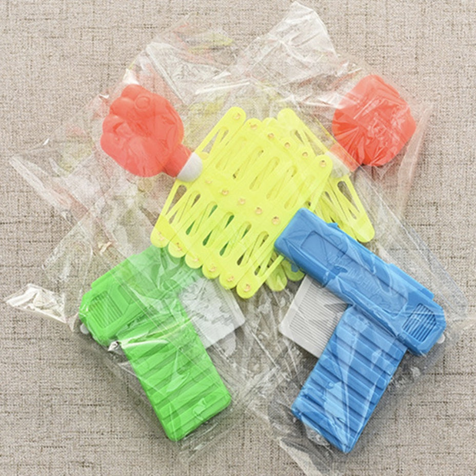 Retractable Fist Shooter | Classic Trick Toy Gun Funny Child Kids plastic elastic Party Festival Gift For Elastic - Boo & Bub