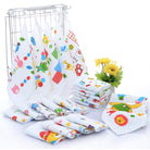 Baby Cotton Soft Cartoon Handkerchief | Newborn Toddler Soft Bath Gauze Feeding Kids Wash 手帕 - Boo & Bub