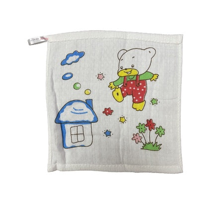 Baby Cotton Soft Cartoon Handkerchief | Newborn Toddler Soft Bath Gauze Feeding Kids Wash 手帕 - Boo & Bub