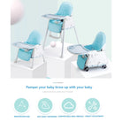 Baby Dining High Chair | Adjustable height Multifunctional Portable Eating Safety Toddler Chair - Boo & Bub