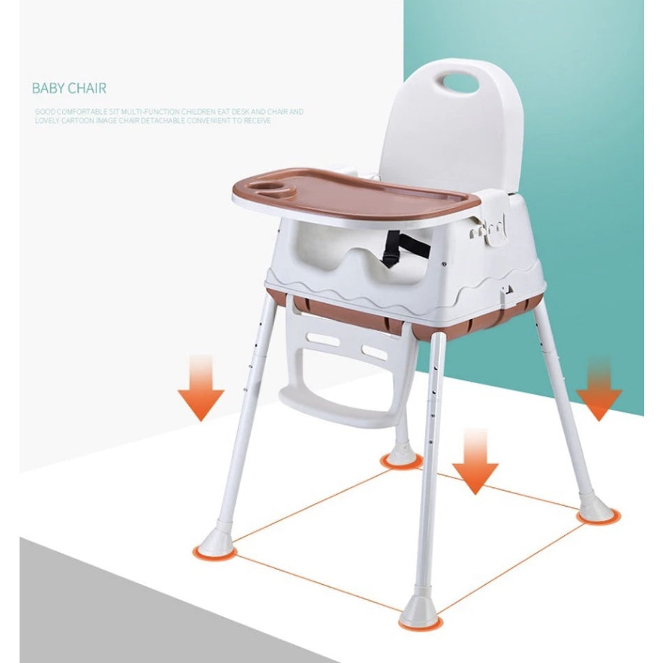 Baby Dining High Chair | Adjustable height Multifunctional Portable Eating Safety Toddler Chair - Boo & Bub