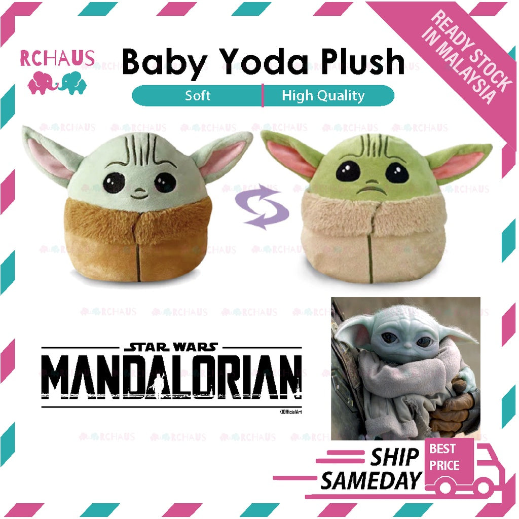 NEW Reversible Baby Yoda Plush | Star Wars Mandalorians The Child doll kawaii DIY figures Plushie Stuffed Toys Kid - Boo & Bub