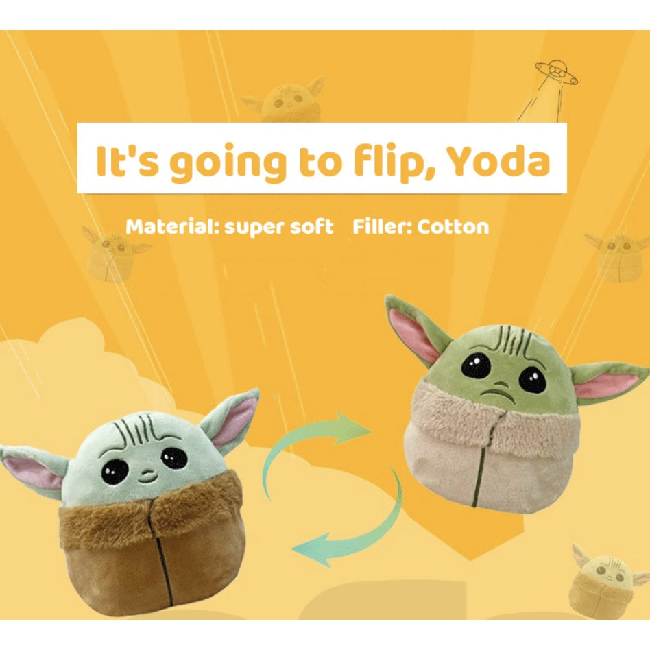 NEW Reversible Baby Yoda Plush | Star Wars Mandalorians The Child doll kawaii DIY figures Plushie Stuffed Toys Kid - Boo & Bub