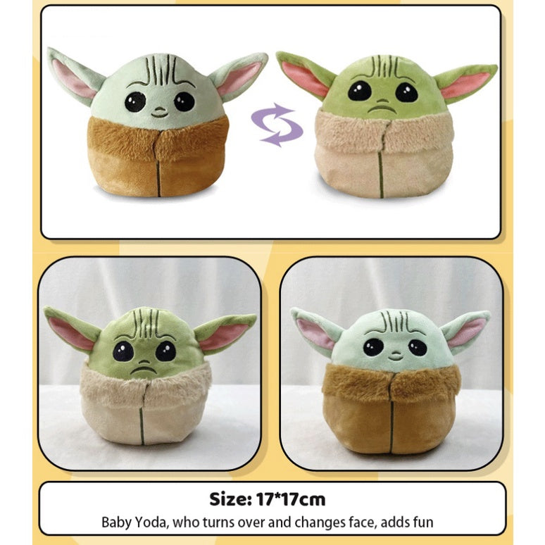 NEW Reversible Baby Yoda Plush | Star Wars Mandalorians The Child doll kawaii DIY figures Plushie Stuffed Toys Kid - Boo & Bub