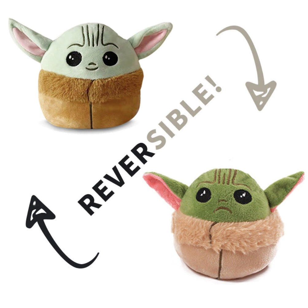 NEW Reversible Baby Yoda Plush | Star Wars Mandalorians The Child doll kawaii DIY figures Plushie Stuffed Toys Kid - Boo & Bub