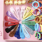 Kids Colorful Hair Accessories | Hair Tie Girls Rubber Band Kids Ponytail Headband Hair Children - Boo & Bub