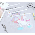 Unicorn Side Pull Pencil Case | Cosmetic Pouch Beg Tangan Wanita Student Bag Organizer Mask Bag - Boo & Bub