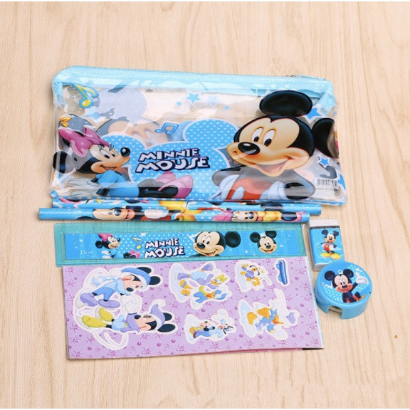 7PCS Kids Cartoon Pencil Case | Gift Set in tote Goodies Bag | Birthday Christmas Gift 学生文具套礼物 Alat Tulisan - Boo & Bub