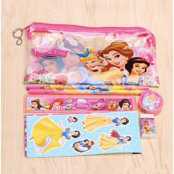 7PCS Kids Cartoon Pencil Case | Gift Set in tote Goodies Bag | Birthday Christmas Gift 学生文具套礼物 Alat Tulisan - Boo & Bub