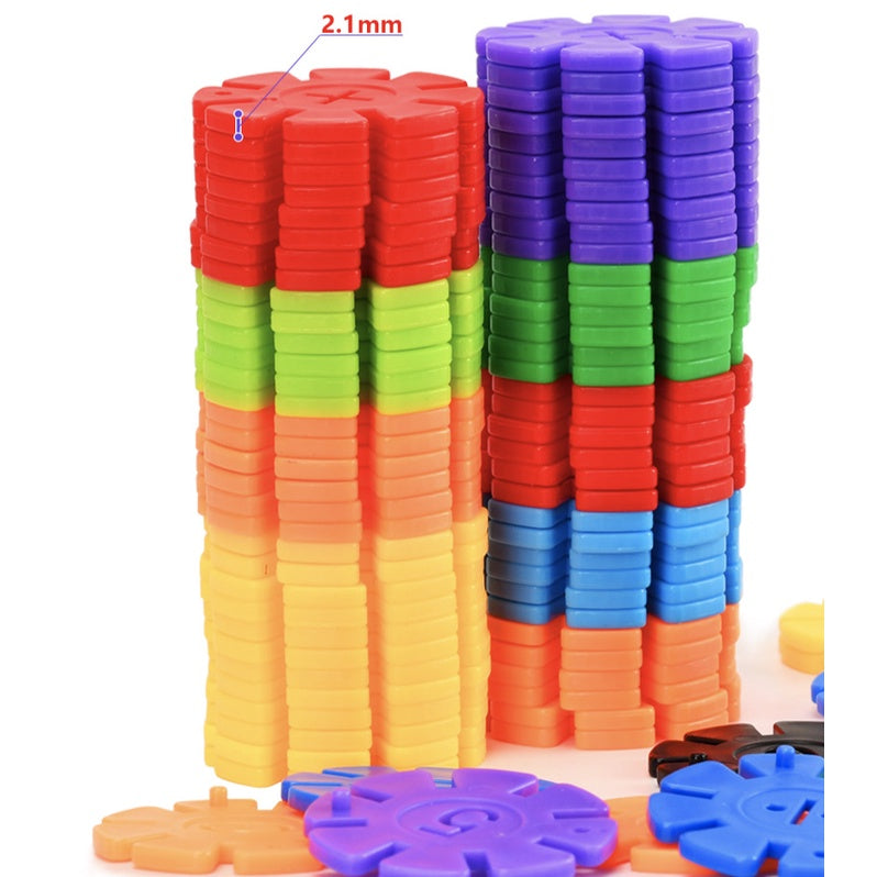 255pcs Snowflake Building Blocks Egg Container | Early Learning Montessori Dinosaur eggs puzzle kid children Gift - Boo & Bub