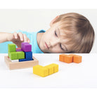 Wooden 3D Tetris Building Cube Puzzle | Soma cube Luban lock Blocks Toy Montessori Educational Creativity Kids - Boo & Bub