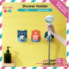 Adjustable Cartoon Shower Holder | Self-adhesive Wall Mounted Shower Head Bracket Rack Bathroom Tools - Boo & Bub