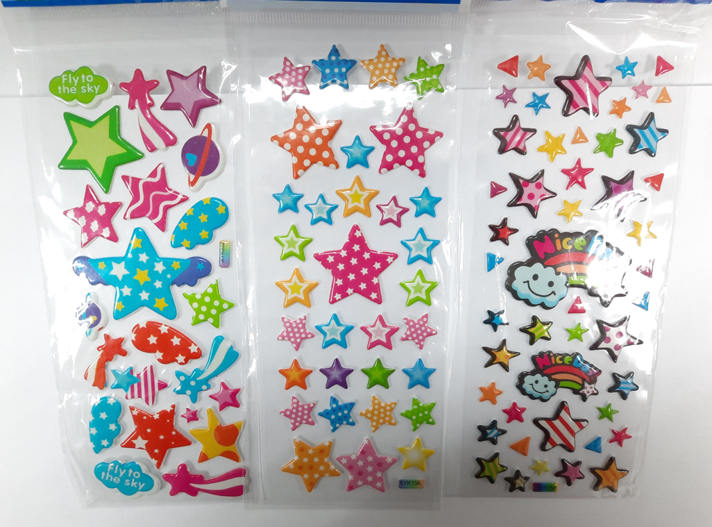 1pc 3D Cartoon Bubble Sticker for Kids (Stiker Kanak Kanak) - Boo & Bub