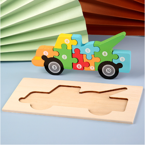 3D Numbering Wooden Puzzle - Boo & Bub