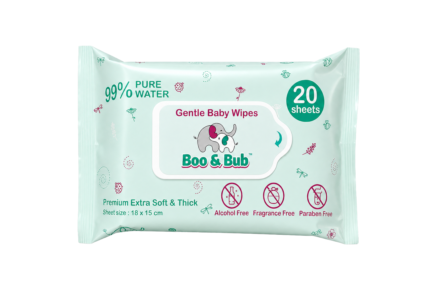 20-piece Wipes